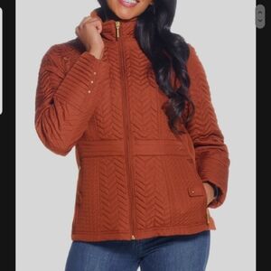 Weatherproof Cinnamon Quilted Coat